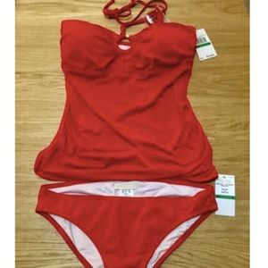 Michael Kors Cruise 2019 Red Tankini NWT